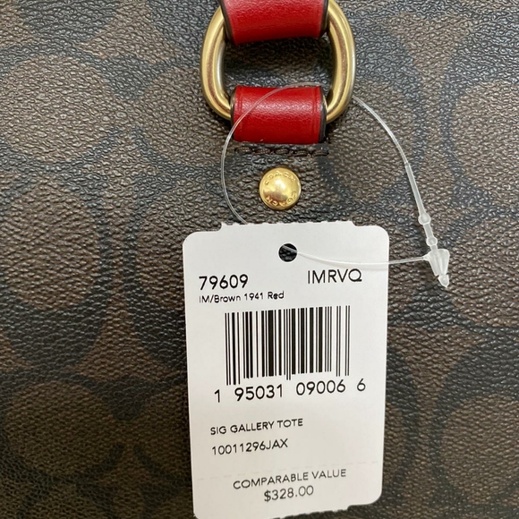 ⚜COACH Gallery Tote In Signature Canvas - Picture 13 of 13